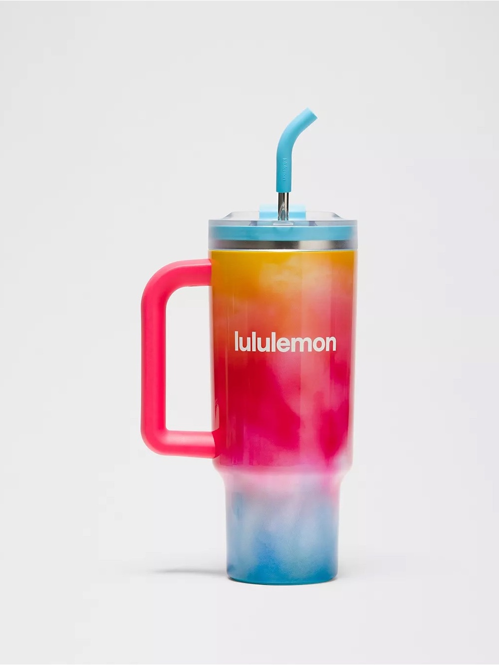 Lululemon Insulated Tumbler 40oz | Tri Smoothie Multi / Poolside Blue / Stellar
